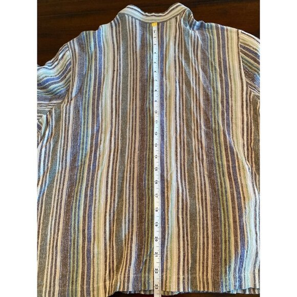 Karen Scott Vintage Womens Sleeveless Linen Blend V-Neck Midi Dress Size Large - Picture 13 of 15